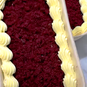 Bento Size KETO Red Velvet Cake with Cream Cheese Frosting