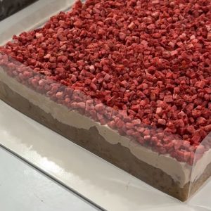 9 inch SQUARE Sheet Cake - KETO Strawberry Cake